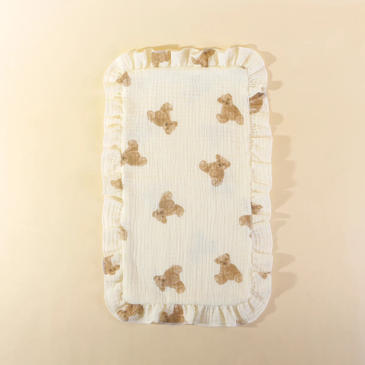 Ruffle Muslin Burp Cloth