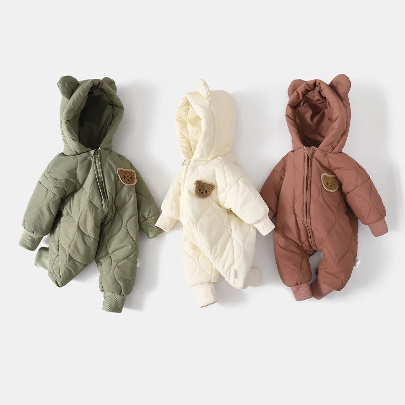 Boucle Bear Puffer Suit