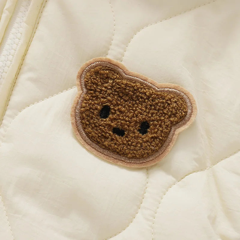 Boucle Bear Puffer Suit