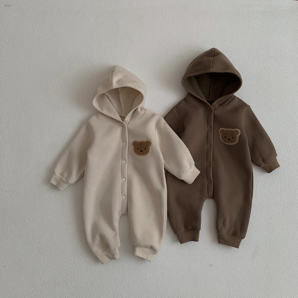 Teddy Bear Hooded Jumpsuit