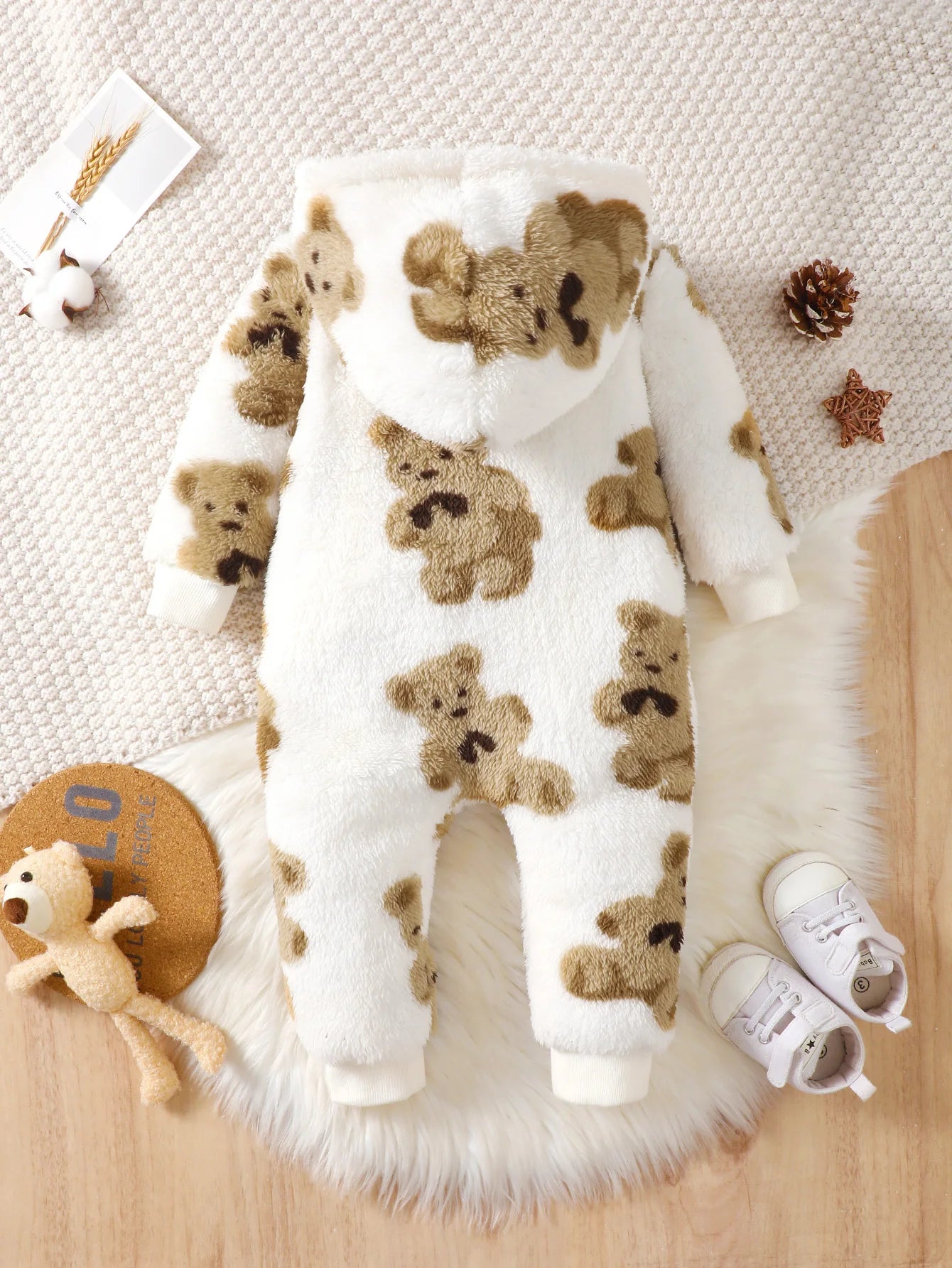 Bear Fleece Pram Suit